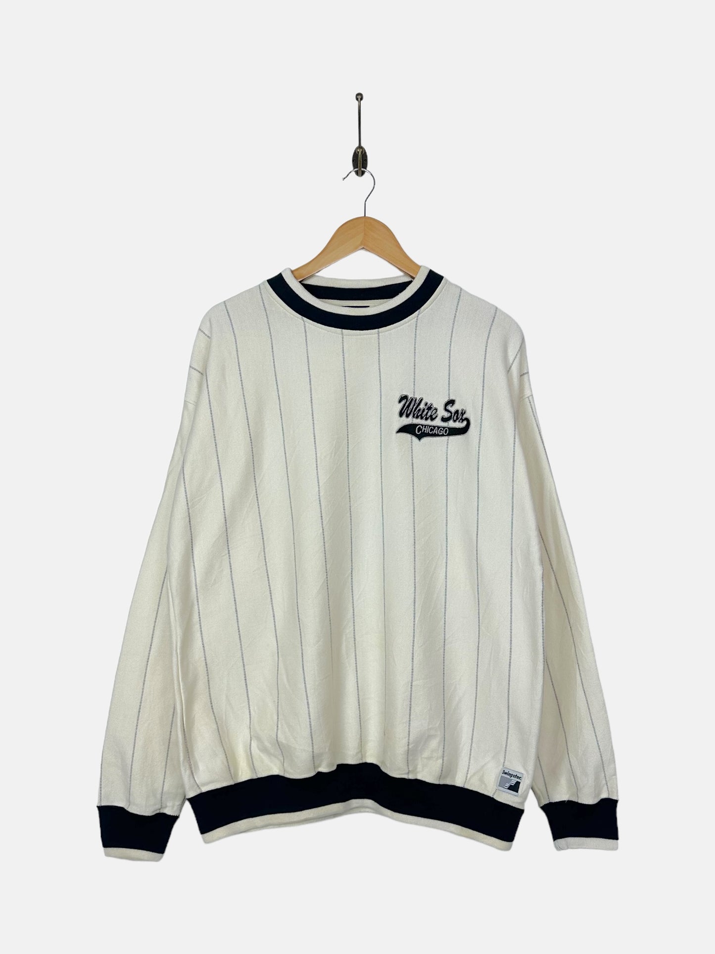 90's Chicago White Sox MLB Embroidered Vintage Sweatshirt Size L