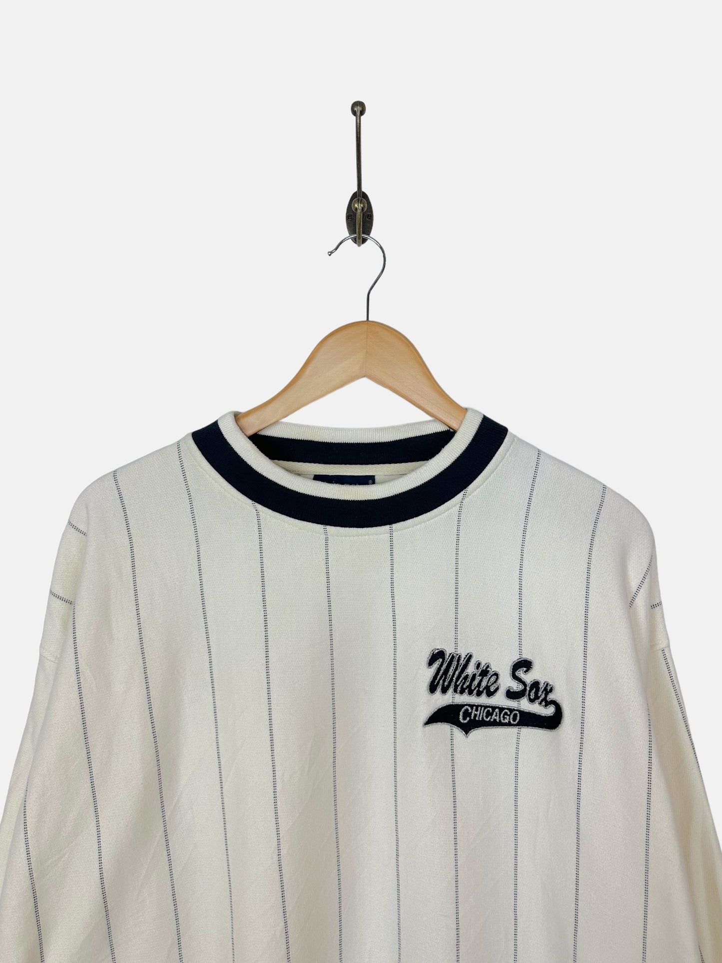 90's Chicago White Sox MLB Embroidered Vintage Sweatshirt Size L