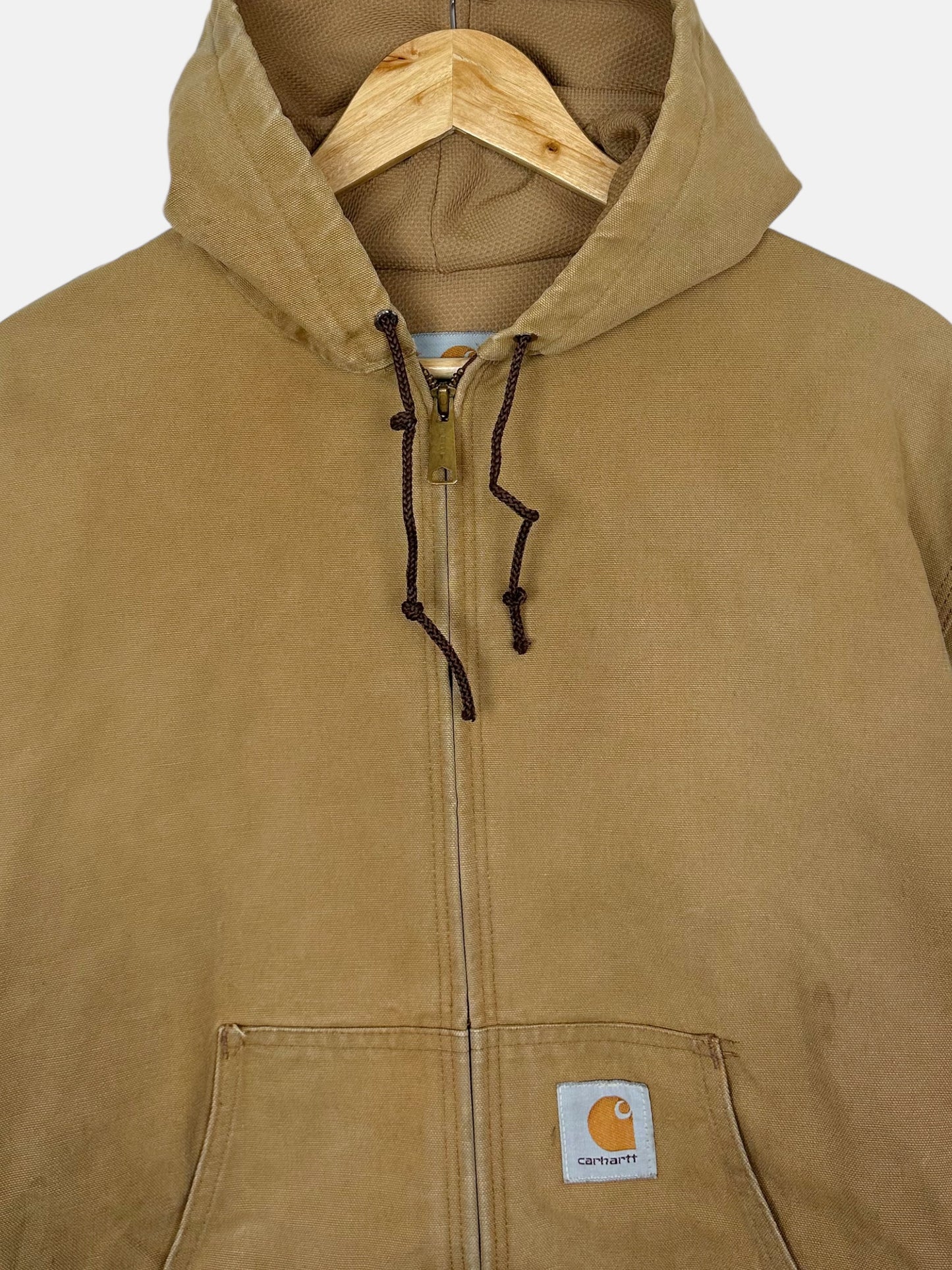 90's Carhartt Heavy Duty Vintage Jacket with Hood Size M-L