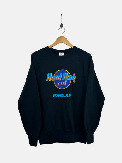 90's Hard Rock Cafe Honolulu USA Made Vintage Lightweight Sweatshirt Size 8-10