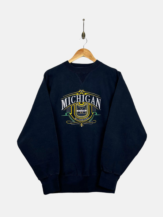 90's Michigan Wolverines Embroidered Vintage Sweatshirt Size S-M