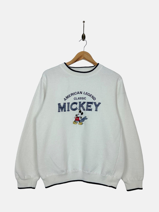 90's Disney Mickey Mouse Embroidered Vintage Sweatshirt Size S