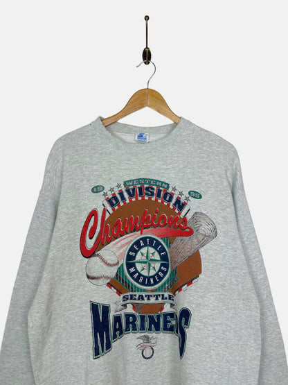 1995 Seattle Mariners MLB USA Made Vintage Sweatshirt Size XL