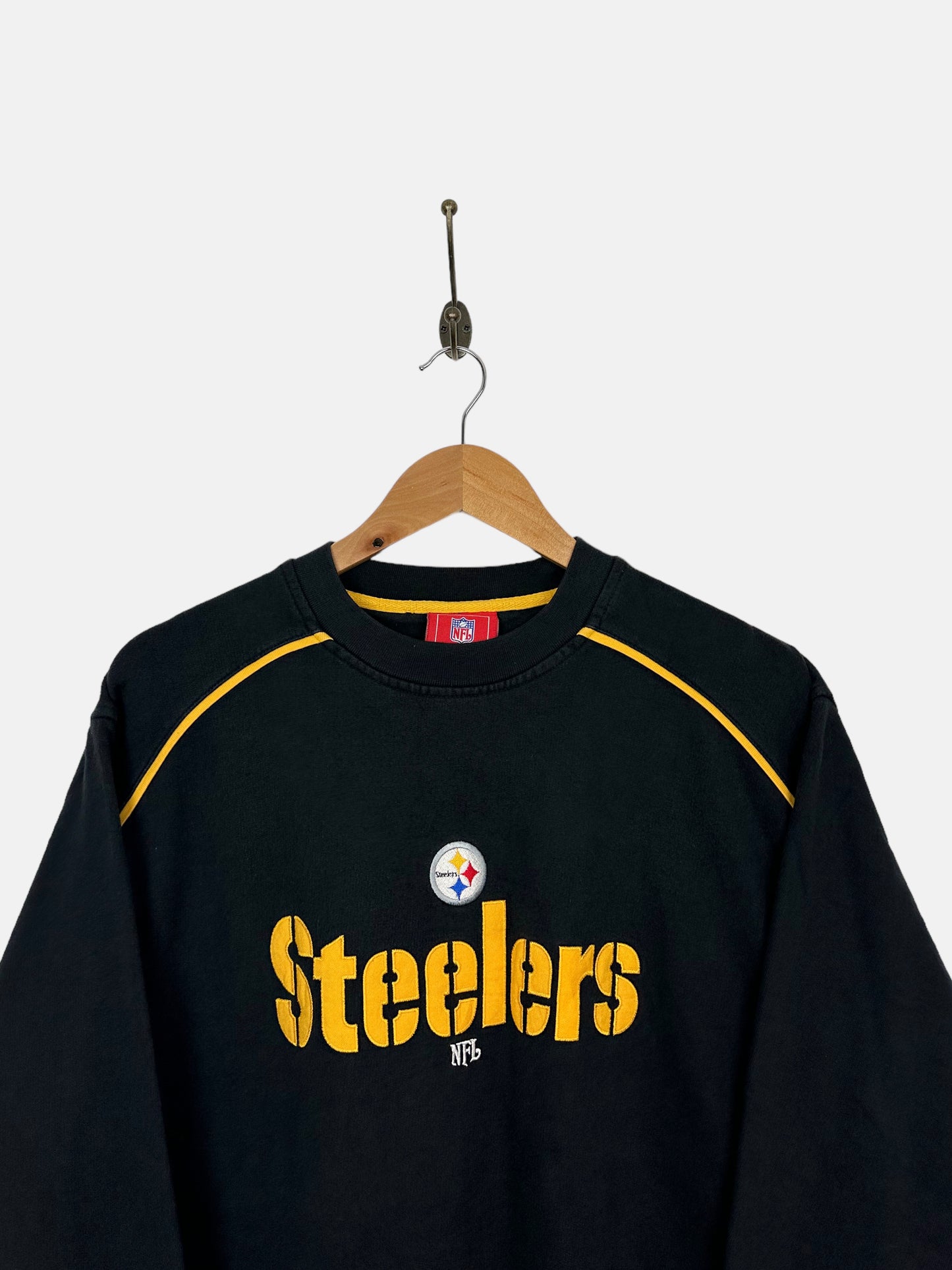 90's Pittsburgh Steelers NFL Embroidered Vintage Sweatshirt Size 12