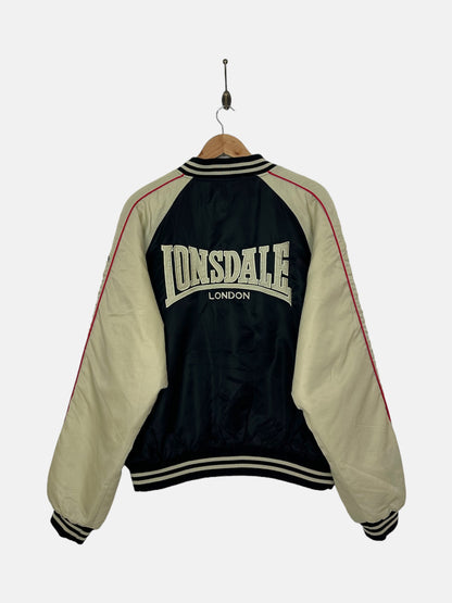 90's Lonsdale London Embroidered Vintage Bomber Jacket Size M-L