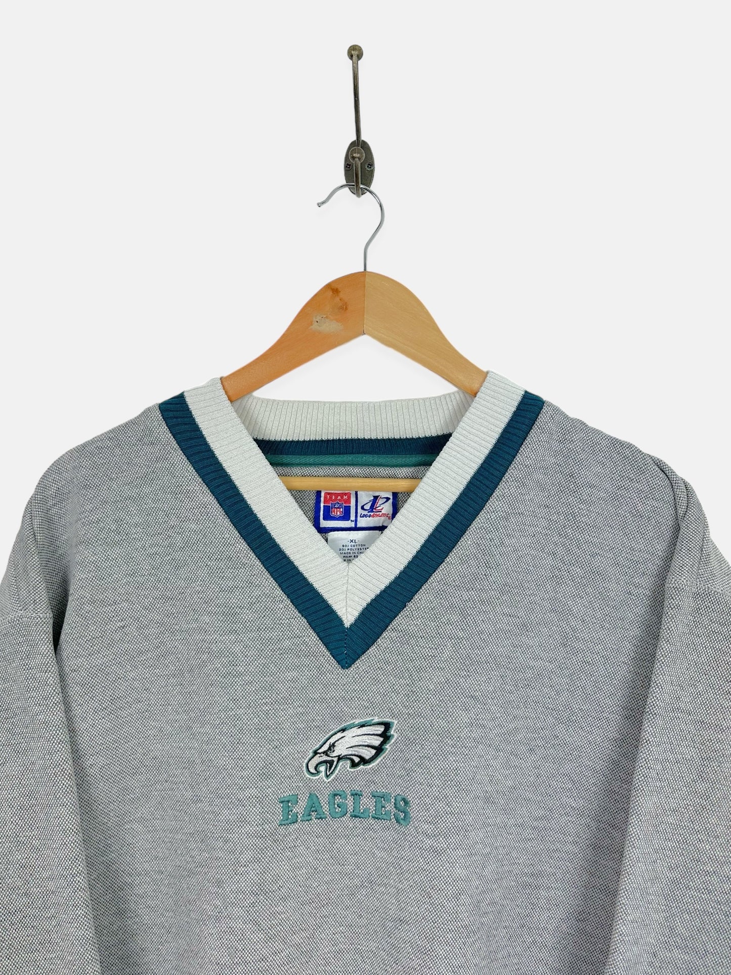 90's Philadelphia Eagles NFL Embroidered Vintage Sweatshirt Size M