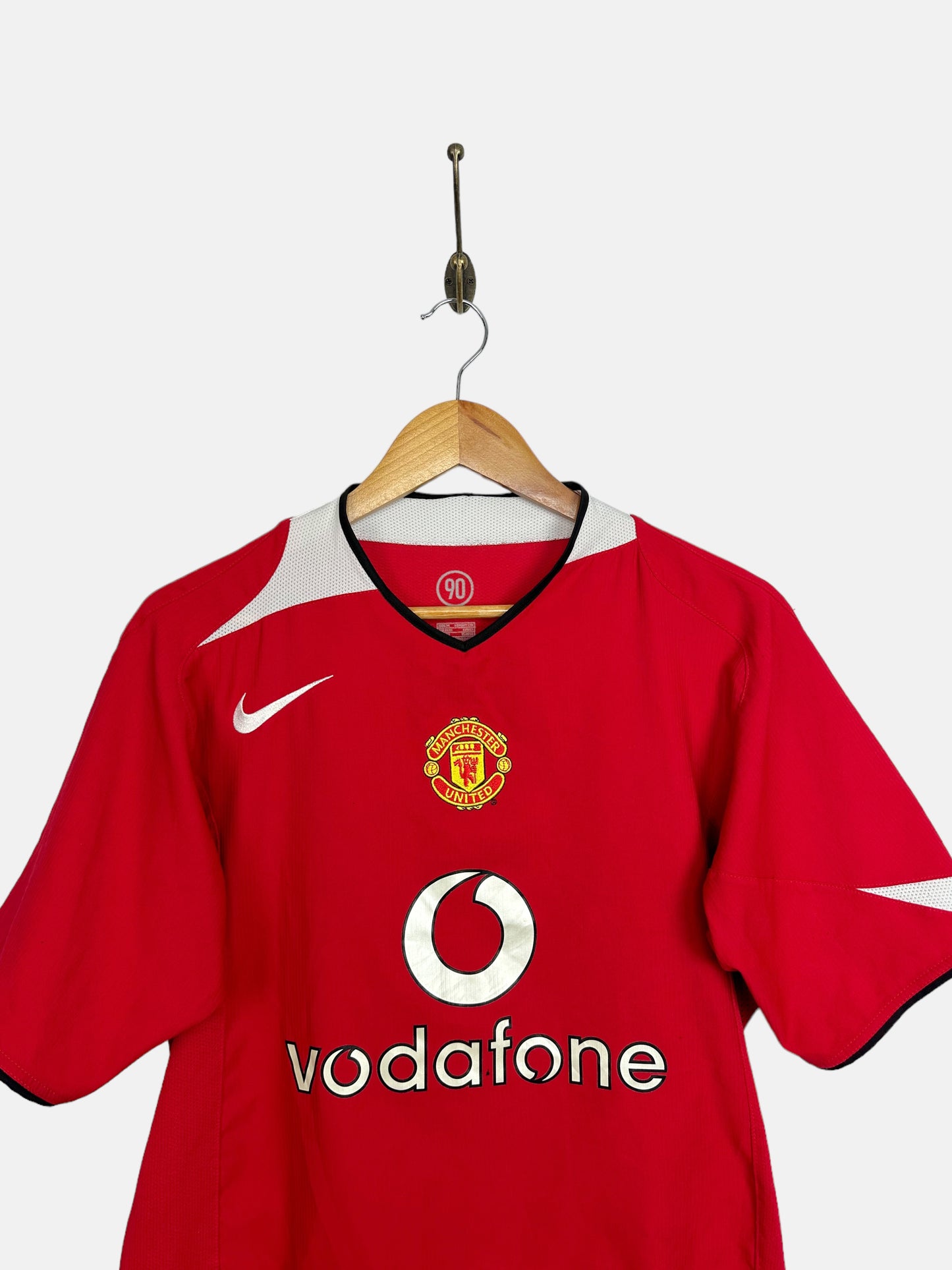 2004 Nike Manchester United Home Kit Vintage Football Jersey Size 10-12