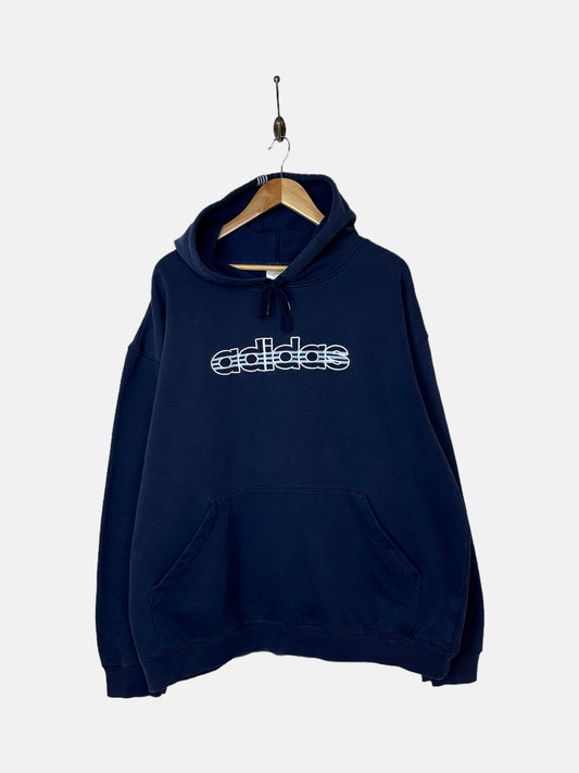 90's Adidas Embroidered Vintage Hoodie Size XL