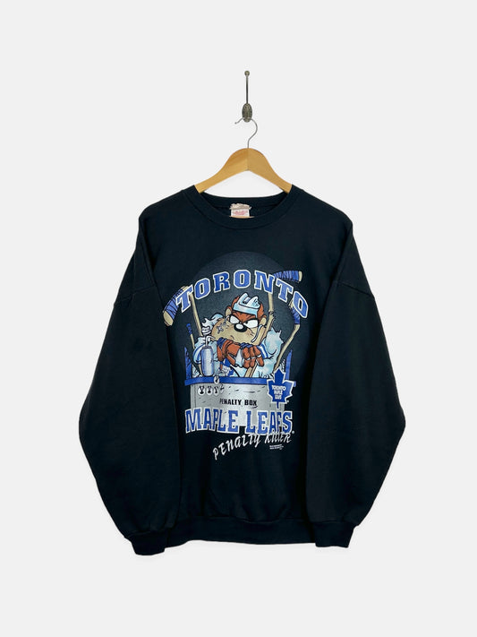 90's Toronto Maple Leafs x Taz NHL Vintage Light Sweatshirt Size M-L