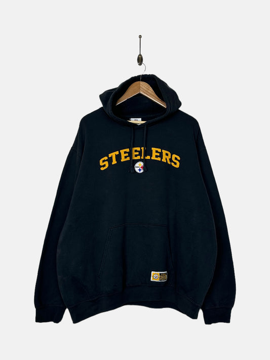 90's Pittsburgh Steelers NFL Embroidered Vintage Hoodie Size XL