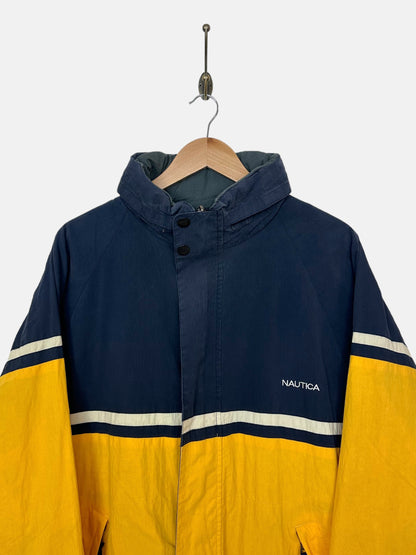 90's Reversible Nautica Embroidered Vintage Jacket Size L-XL