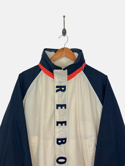 90's Reebok Embroidered Vintage Jacket with Hood Size M