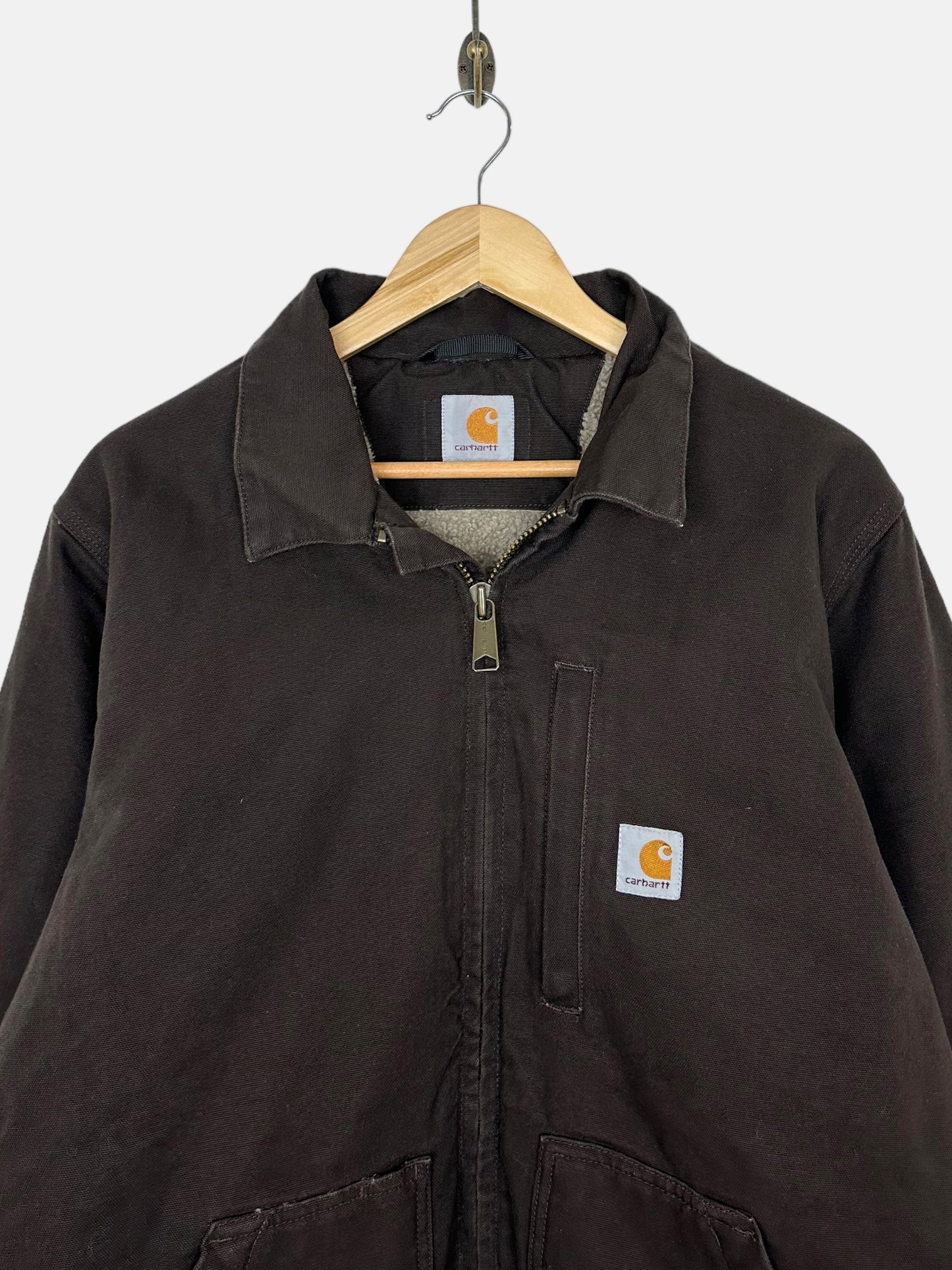 Carhartt Heavy Duty Sherpa Lined Vintage Jacket Size L-XL