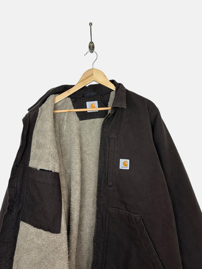 Carhartt Heavy Duty Sherpa Lined Vintage Jacket Size L-XL