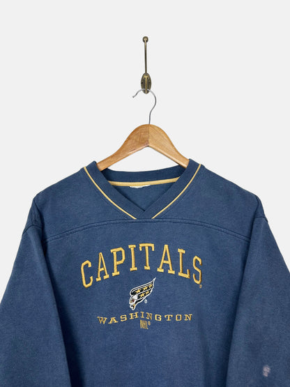 90's Washington Capitals NHL Embroidered Vintage Sweatshirt Size S