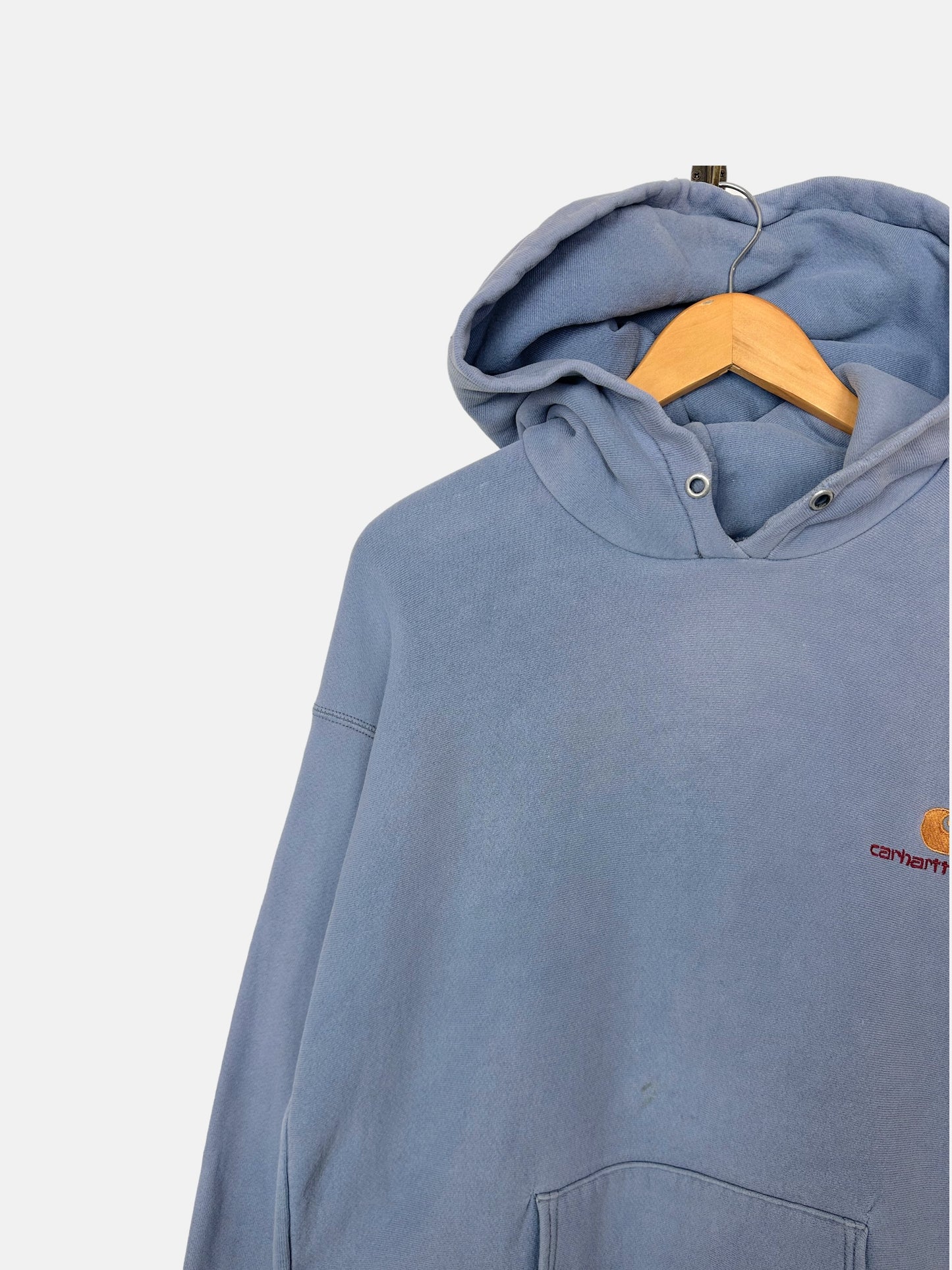 90's Carhartt Embroidered Vintage High-Neck Hoodie Size L