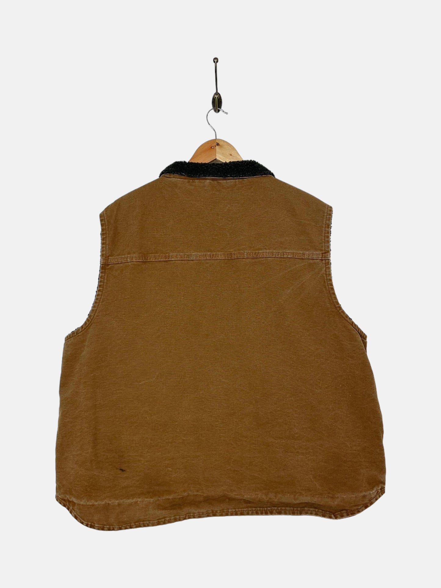 90's Carhartt Heavy Duty Sherpa Lined Vintage Vest Size 2XL