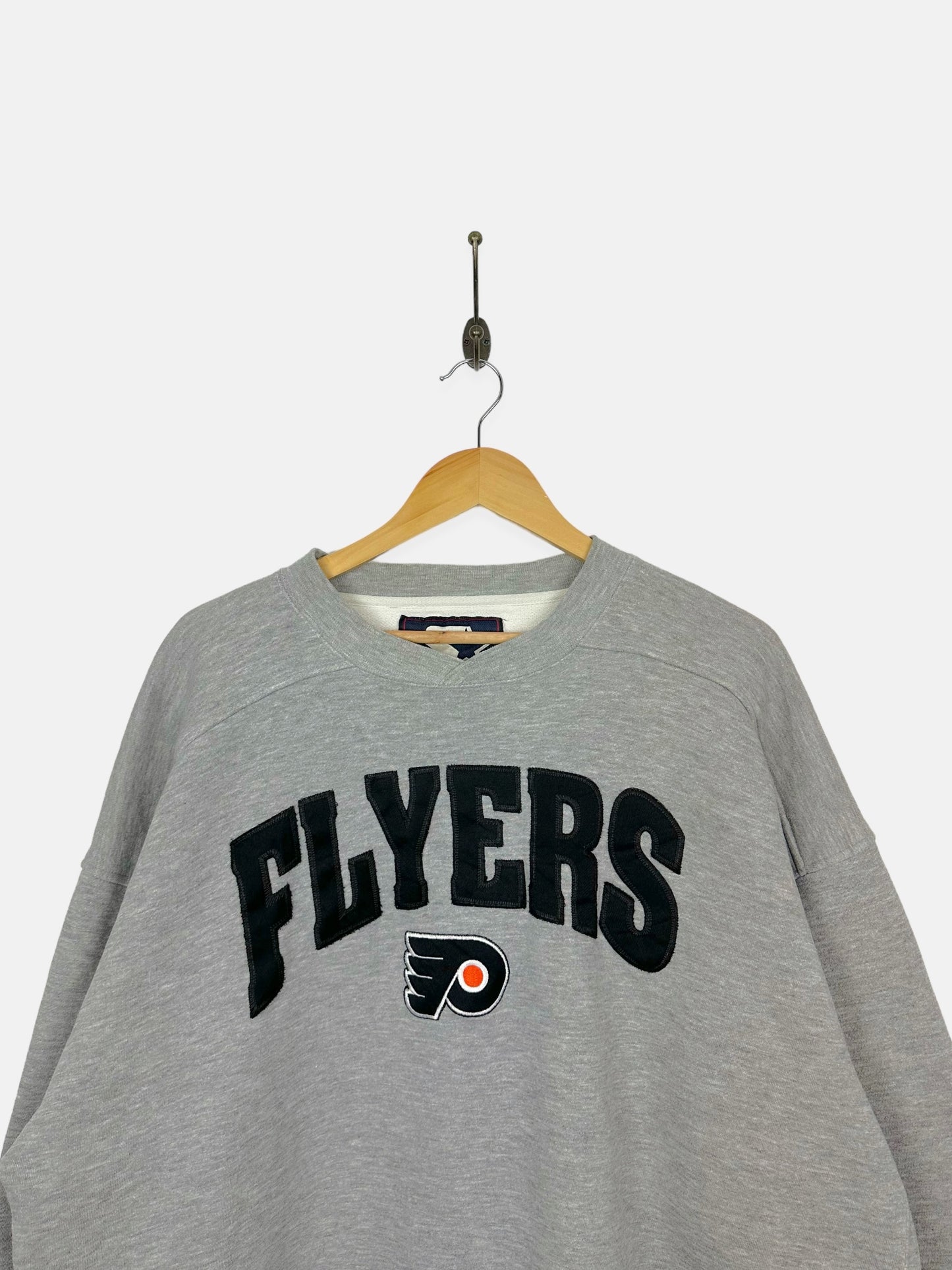 90's Starter Philadelphia Flyers NHL Embroidered Vintage Sweatshirt Size L-XL