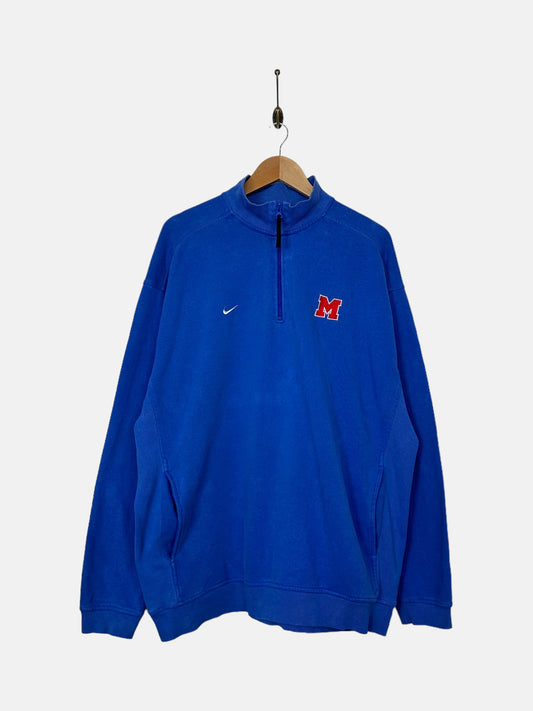 90's Nike Embroidered Vintage Quarterzip Sweatshirt Size XL-2XL