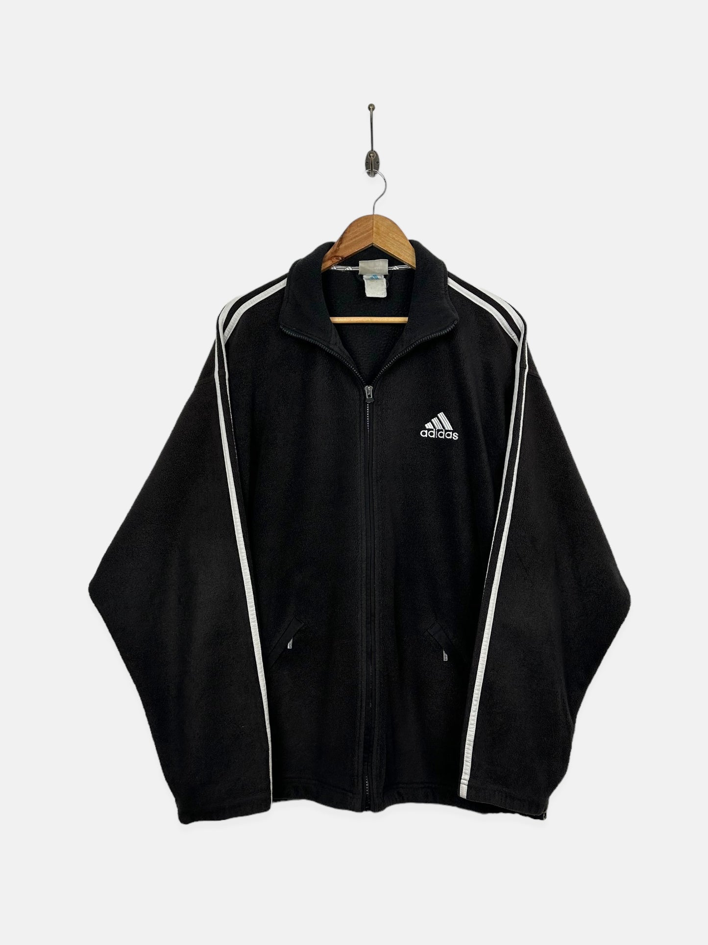 90's Adidas Embroidered Vintage Zip-Up Fleece/Jacket Size L-XL