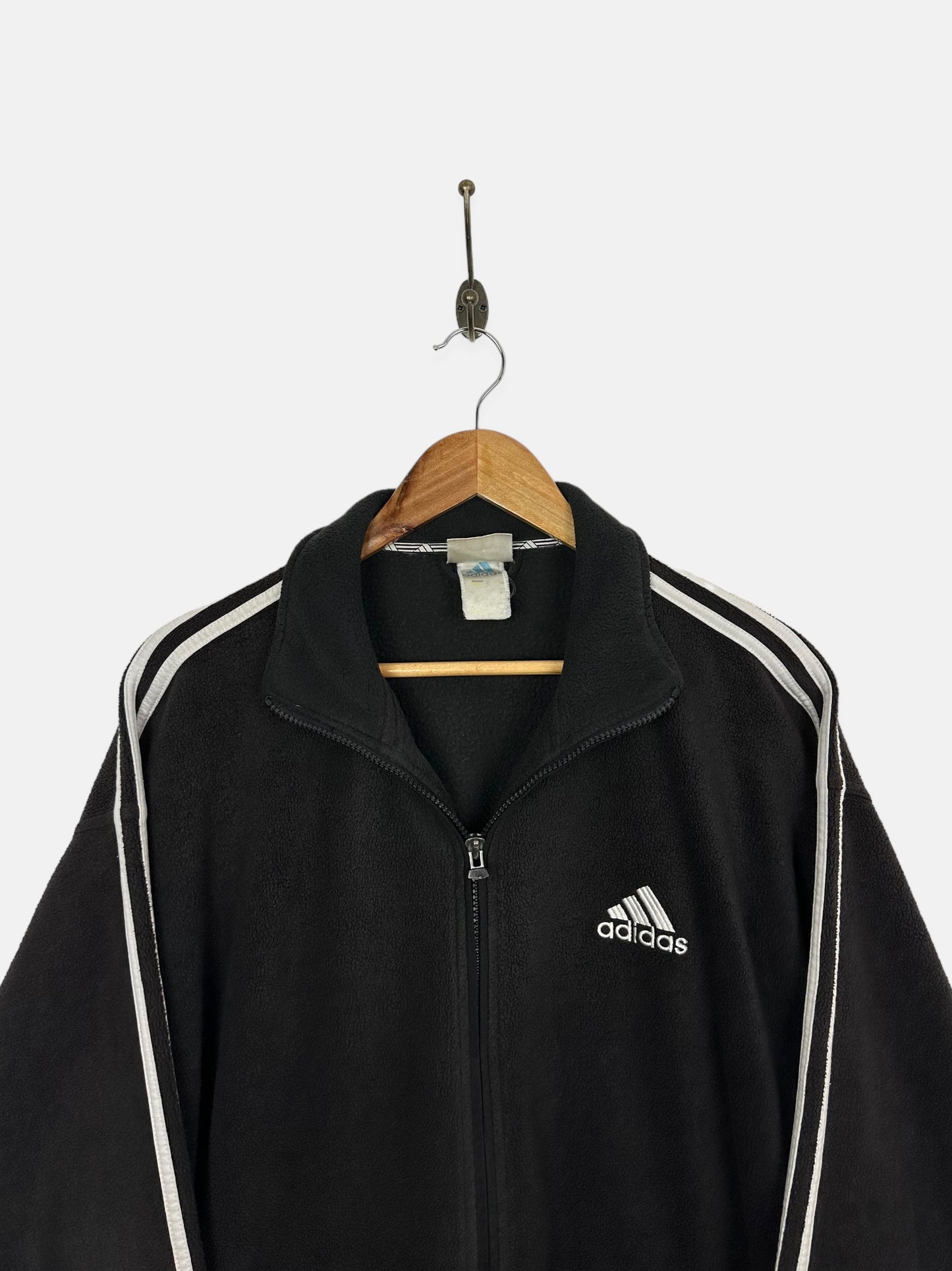 90's Adidas Embroidered Vintage Zip-Up Fleece/Jacket Size L-XL