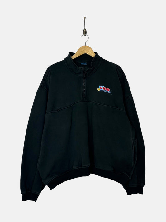 90's Ohio Medical Transport Embroidered Vintage Quarterzip Sweatshirt Size L-3XL