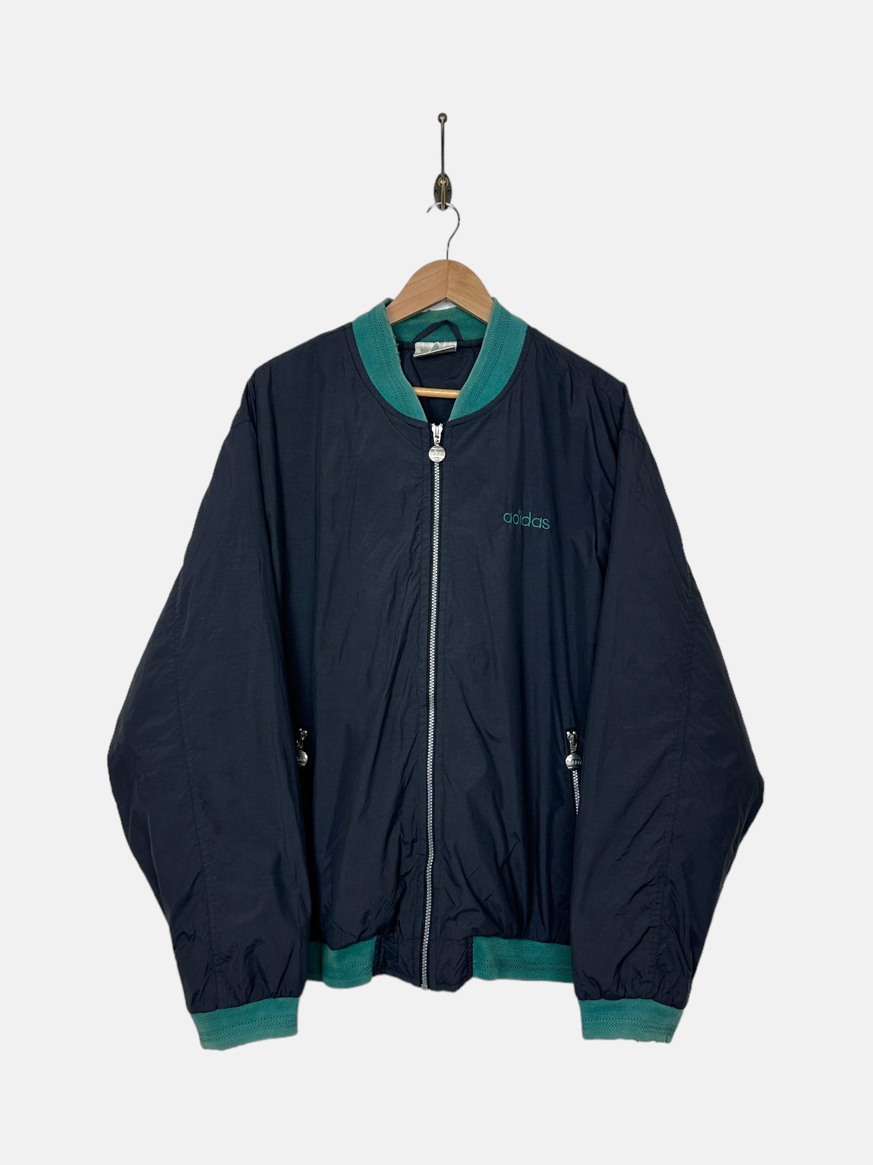 Adidas embroidered jacket best sale