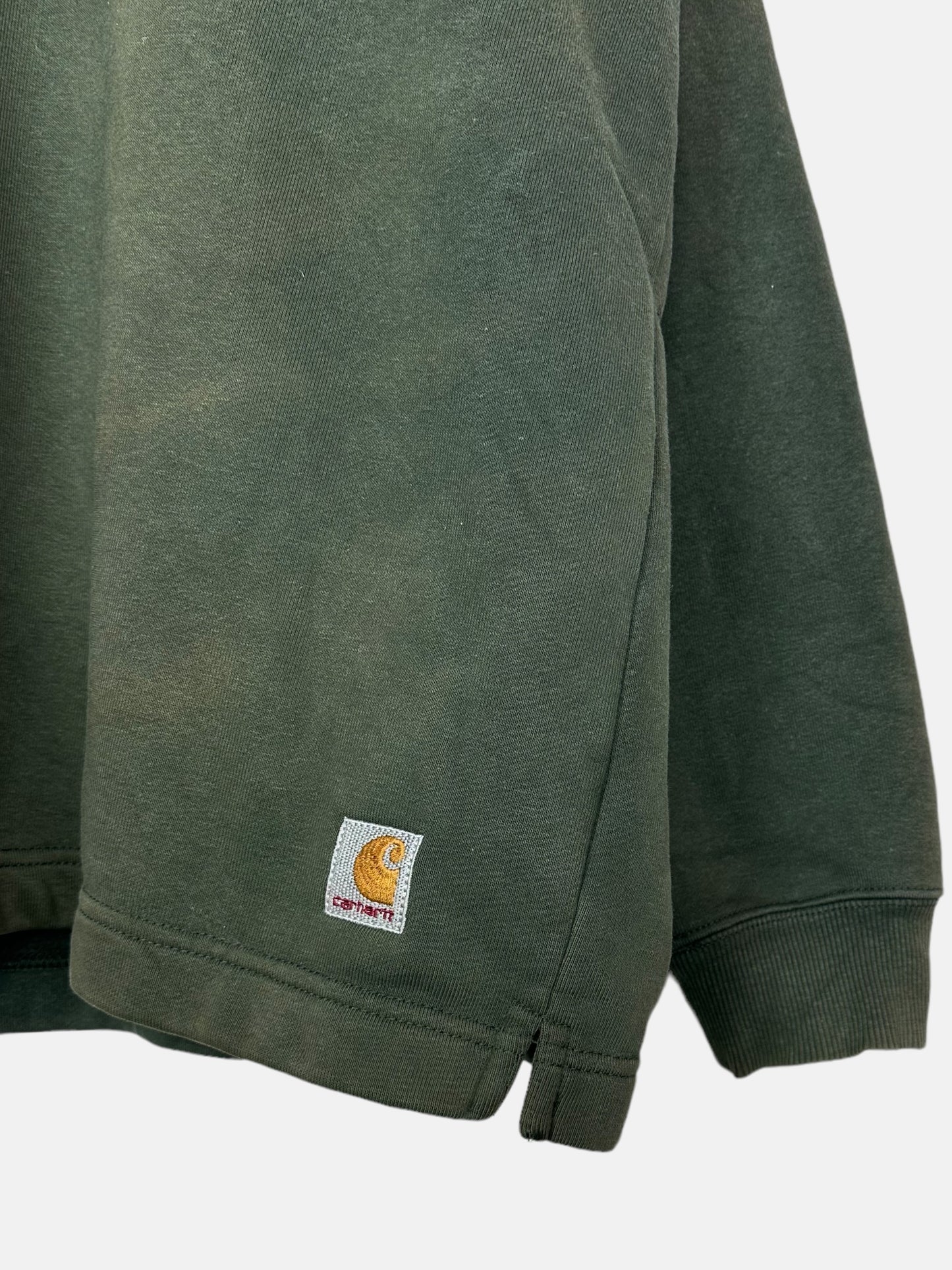 90's Carhartt Embroidered Vintage Quarterzip Sweatshirt Size 2XL