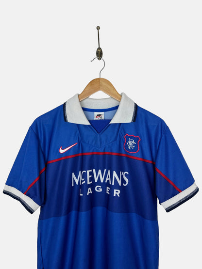 1997 Nike Glasgow Rangers UK Made Vintage Football Jersey Size S