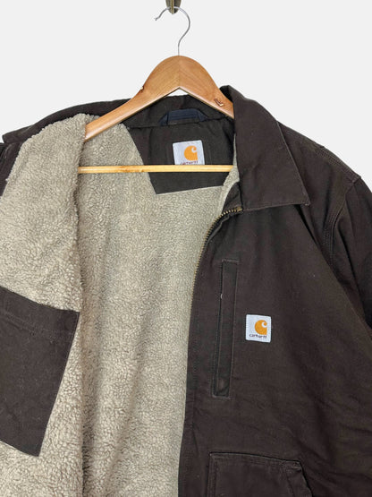 Carhartt Heavy Duty Sherpa Lined Vintage Jacket Size L-XL