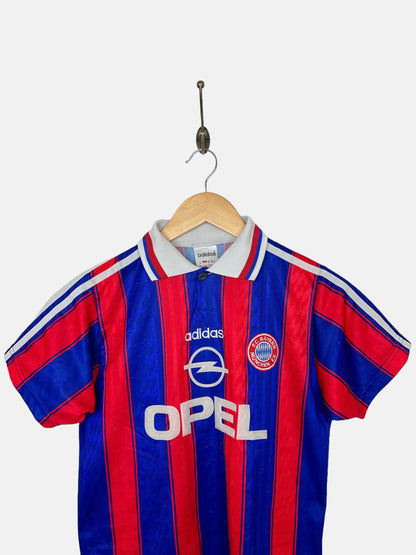 Youth 1995 Adidas Bayern Munich Home Kit Vintage Football Jersey