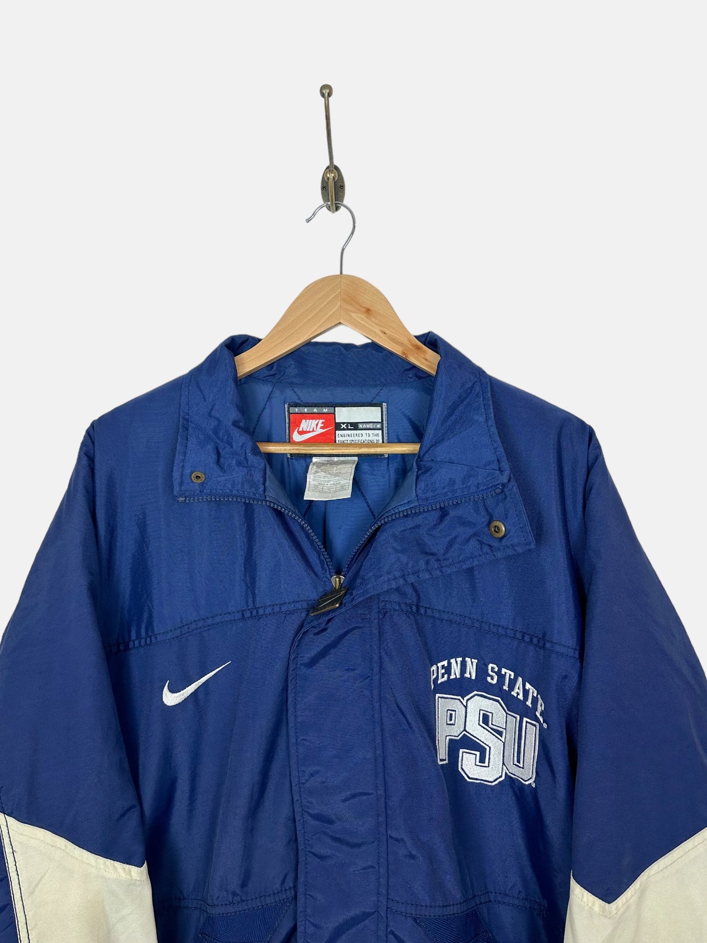 90's Nike Penn State Embroidered Vintage Thick Jacket Size 2XL