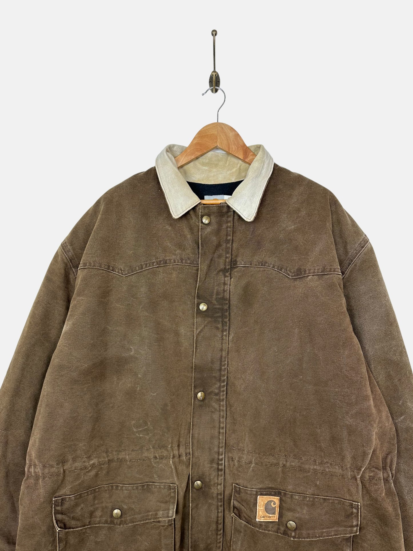 90's Carhartt Heavy Duty USA Made Vintage Jacket Size 2-3XL