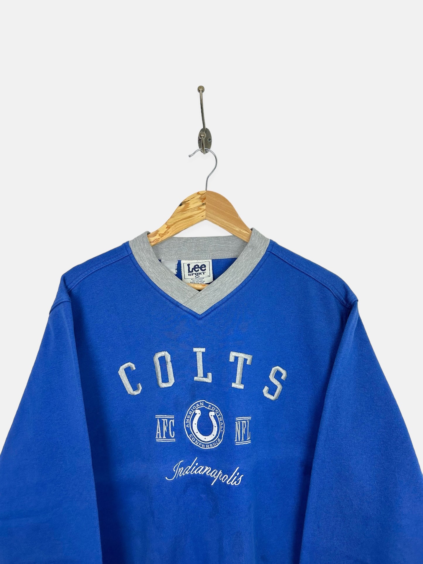 90's Indianapolis Colts NFL Embroidered Vintage Sweatshirt Size M