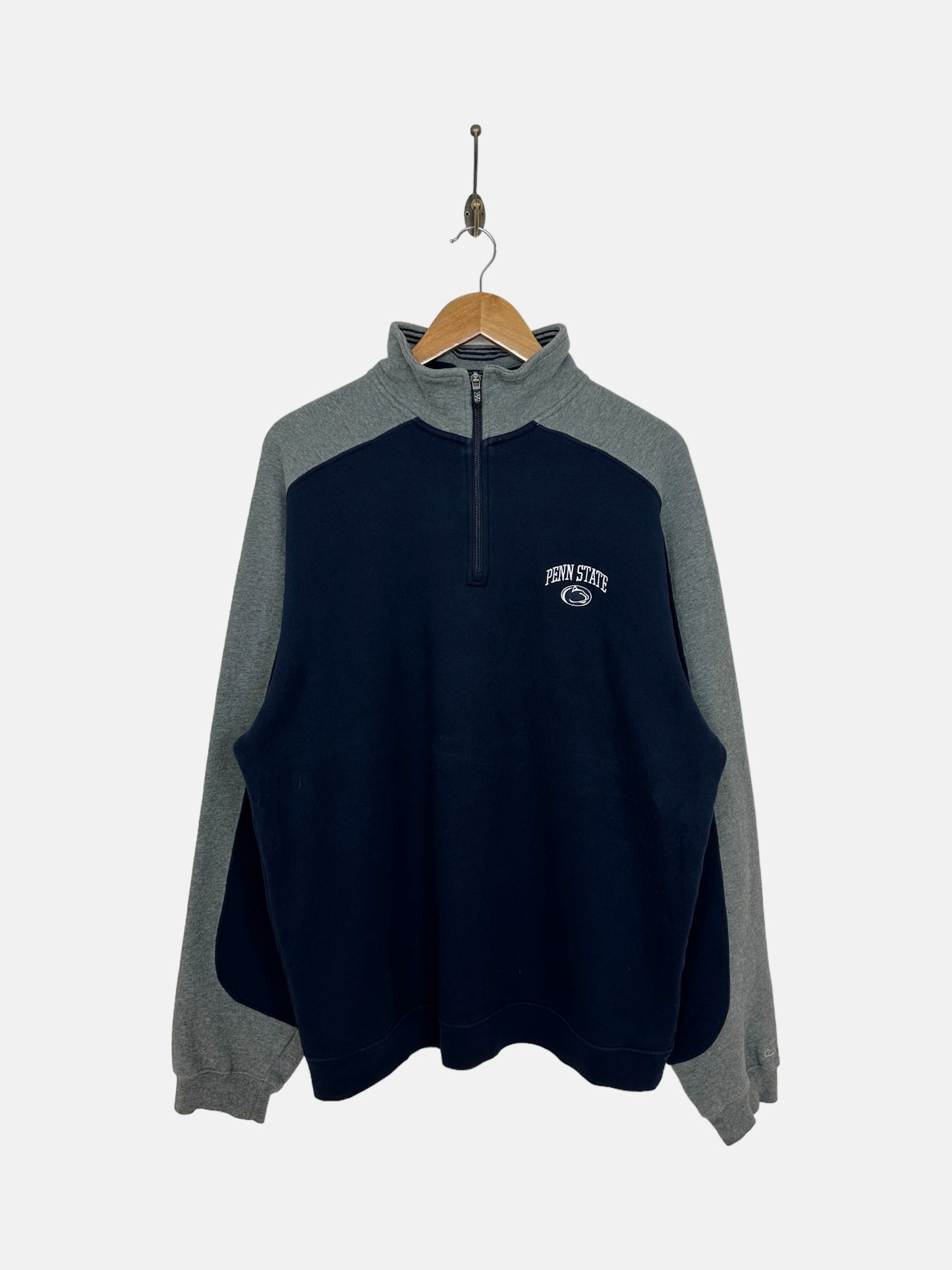 90's Penn State Lions Embroidered Vintage Quarterzip Sweatshirt Size XL