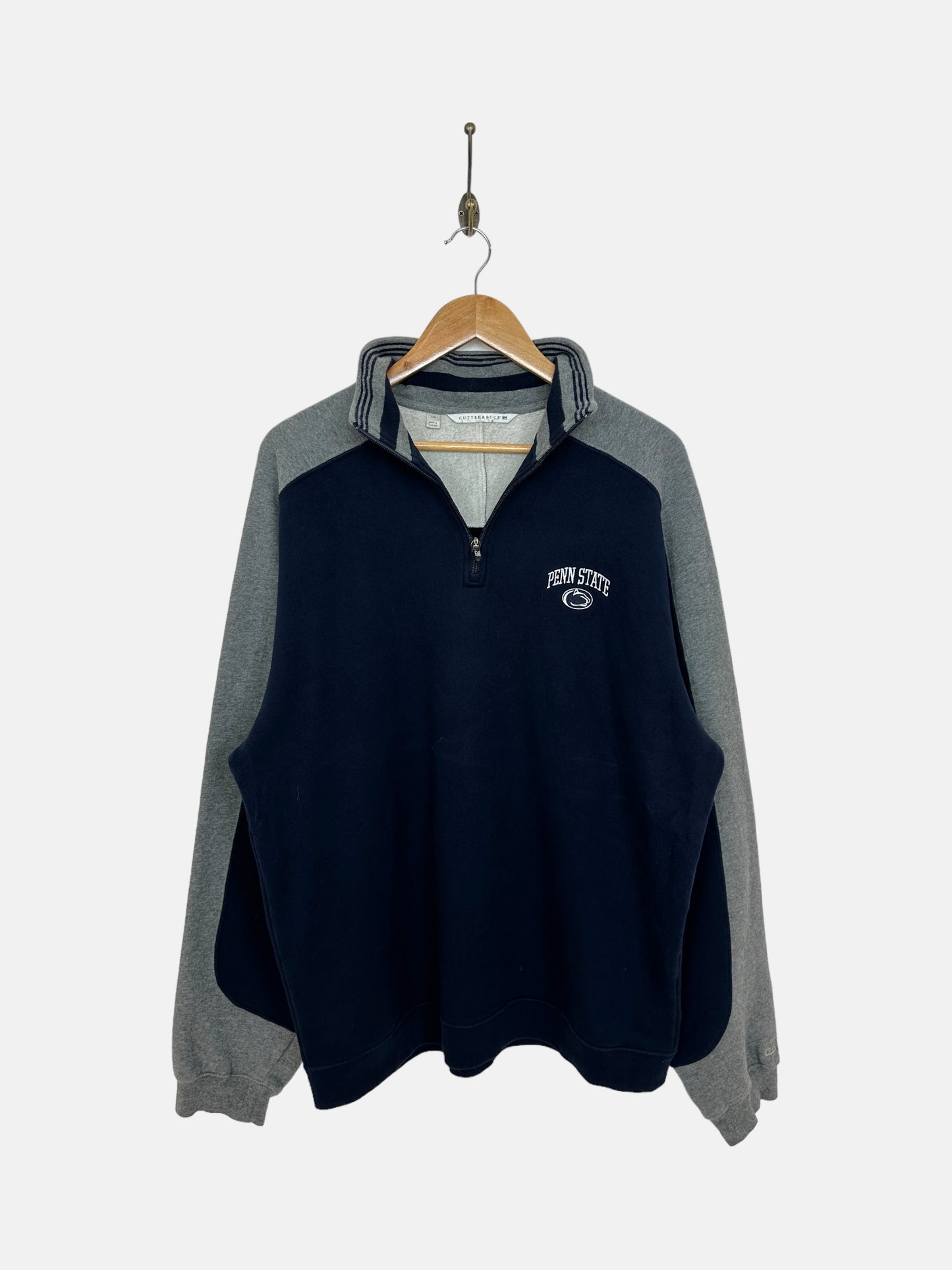 90's Penn State Lions Embroidered Vintage Quarterzip Sweatshirt Size XL