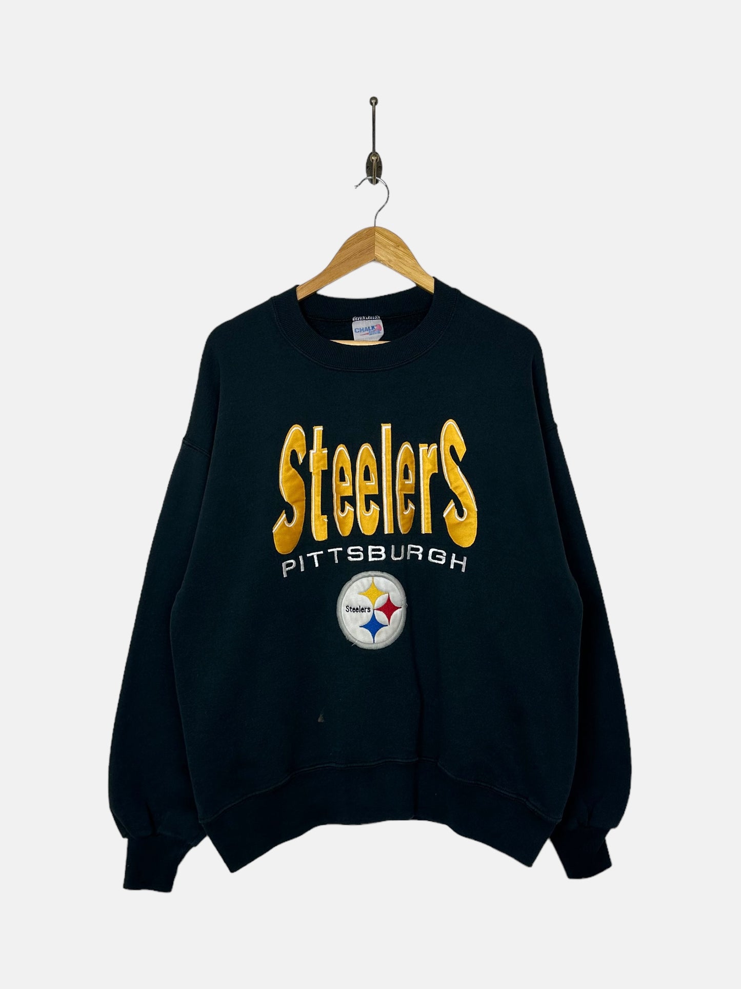 90's Pittsburgh Steelers NFL Embroidered Vintage Sweatshirt Size M