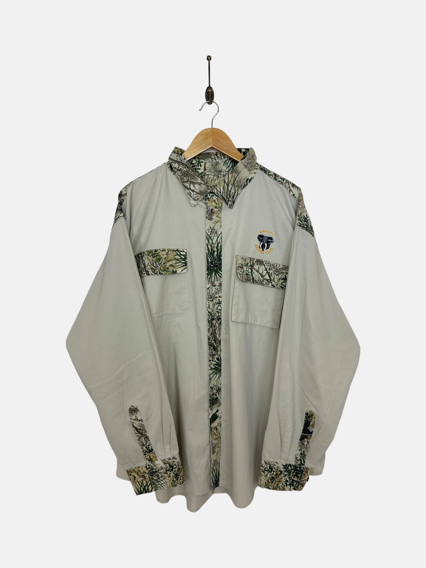 90's Dallas Safari Vintage Button-Up Long Sleeve Shirt Size 3XL