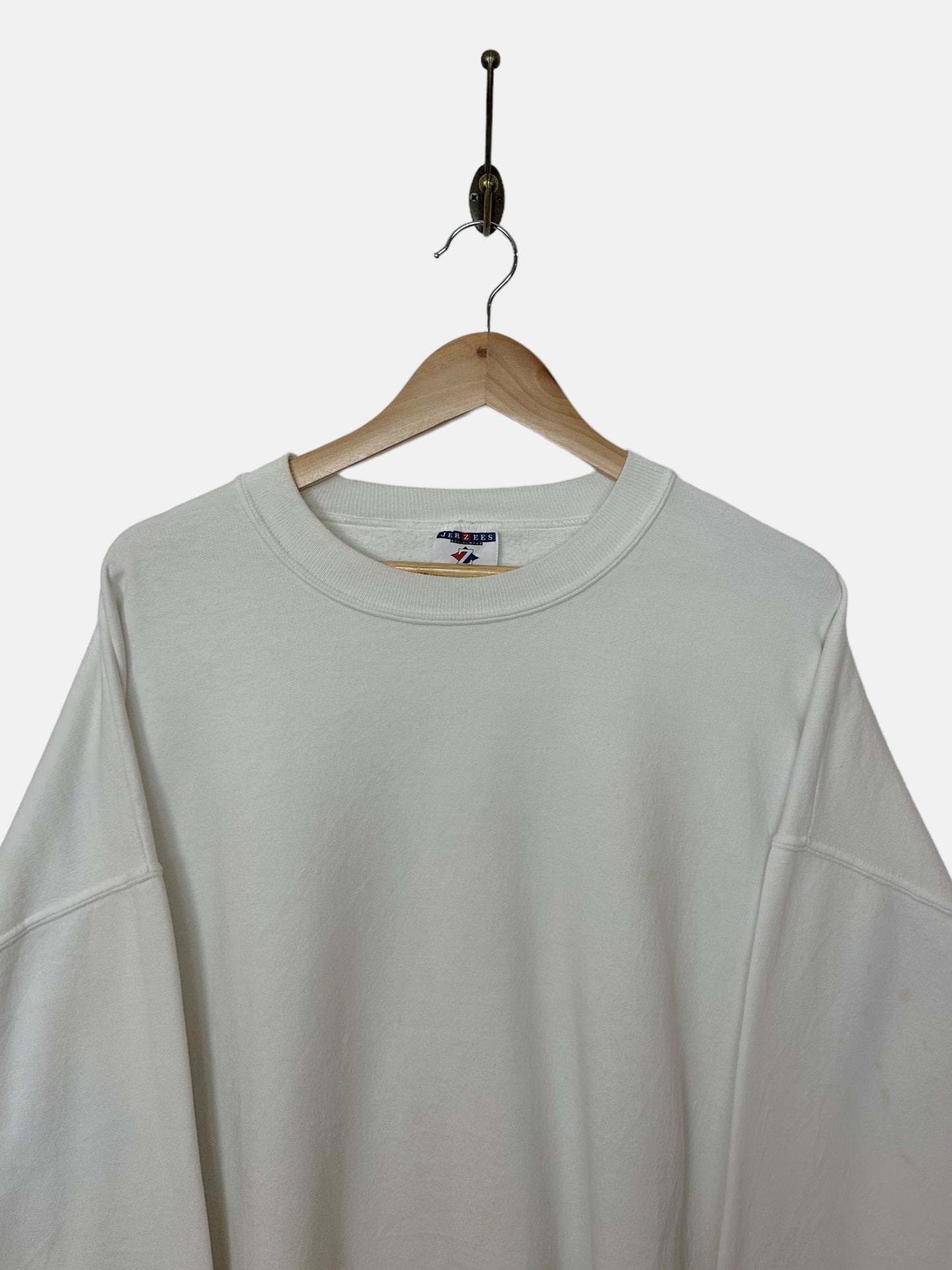 90's White Vintage Sweatshirt Size M-L