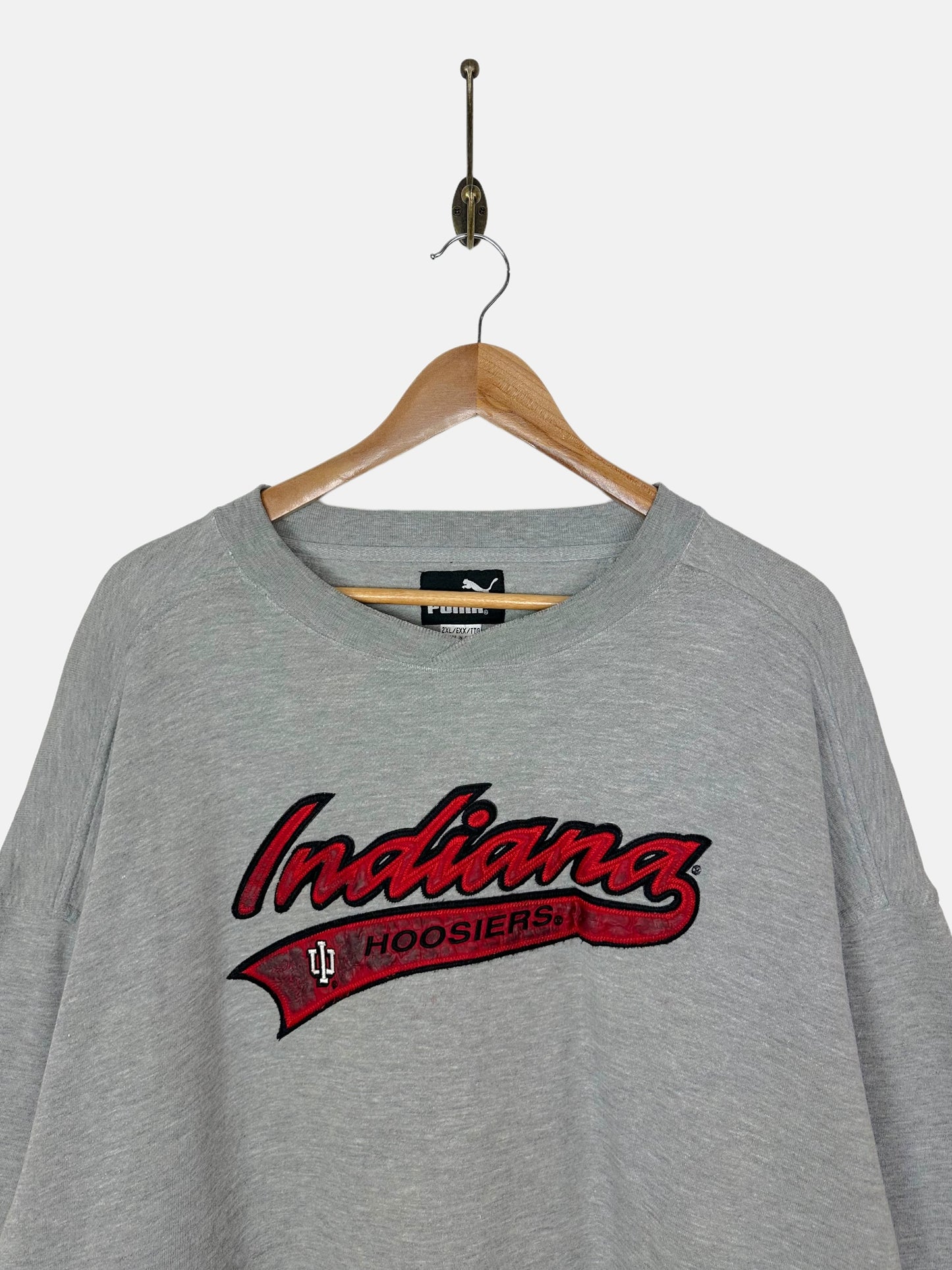 90's Puma Indiana Hoosiers Embroidered Vintage Sweatshirt Size 2XL