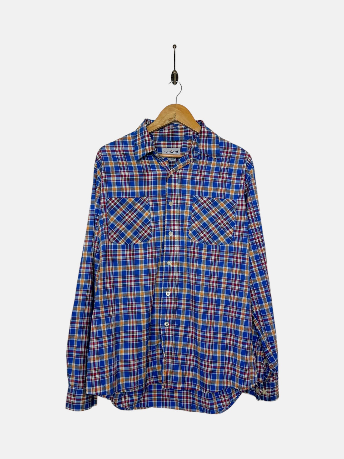 90's Carhartt Vintage Button-Up Shirt Size M