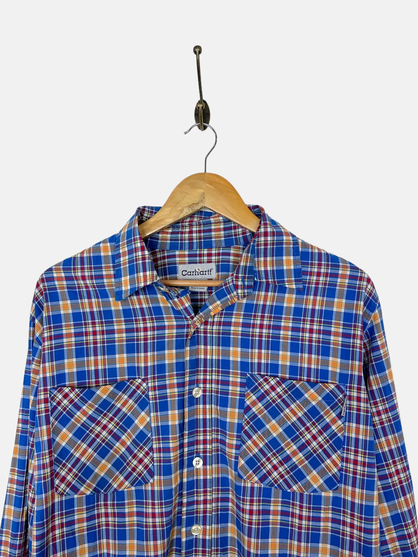 90's Carhartt Vintage Button-Up Shirt Size M