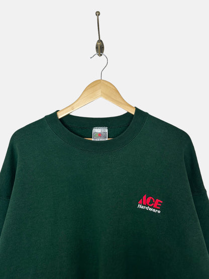 90's Ace Hardware USA Made Embroidered Vintage Sweatshirt Size XL