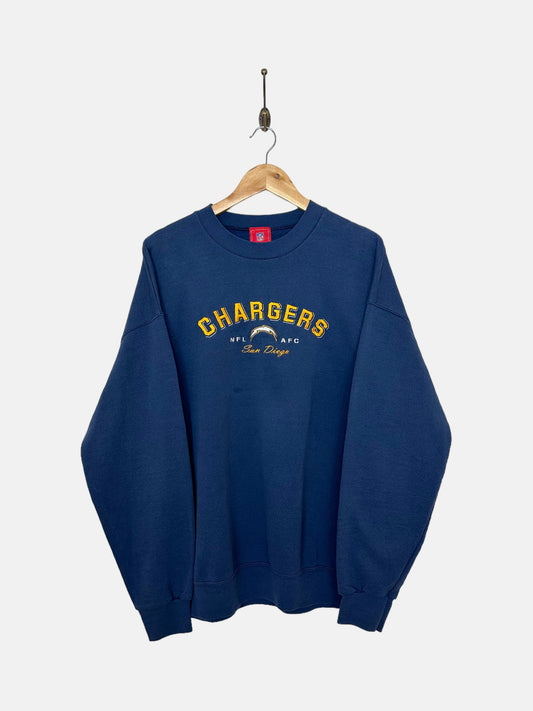 90's San Diego Chargers Embroidered Vintage Sweatshirt Size L-XL