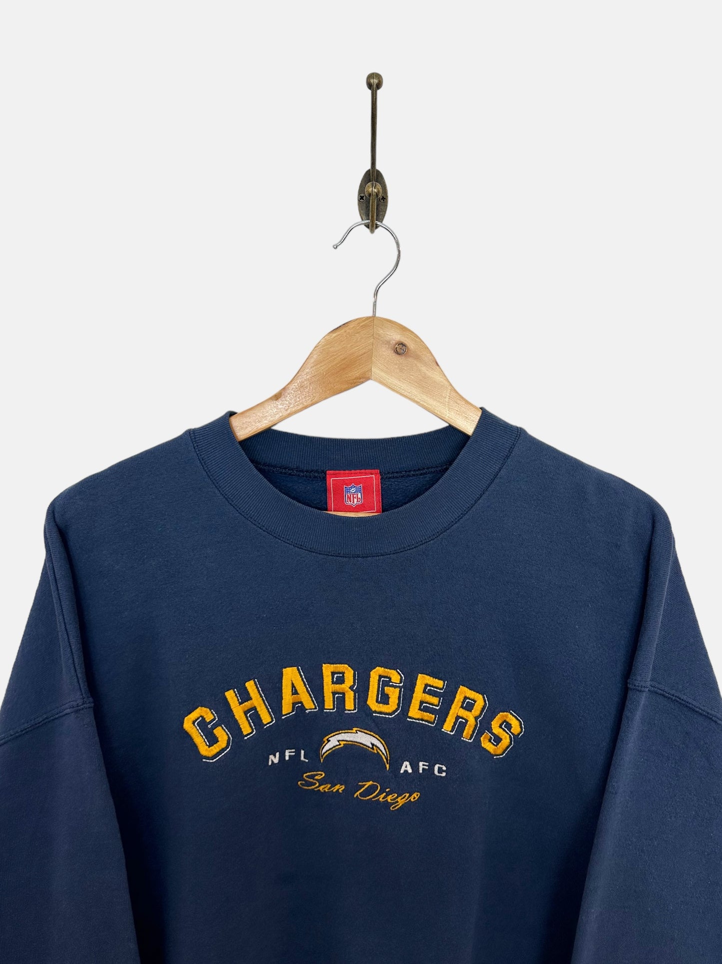 90's San Diego Chargers Embroidered Vintage Sweatshirt Size L-XL