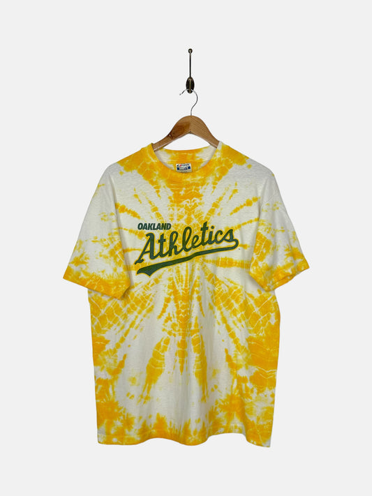 90's Tie-Dye Oakland Athletics USA Made Vintage T-Shirt Size M