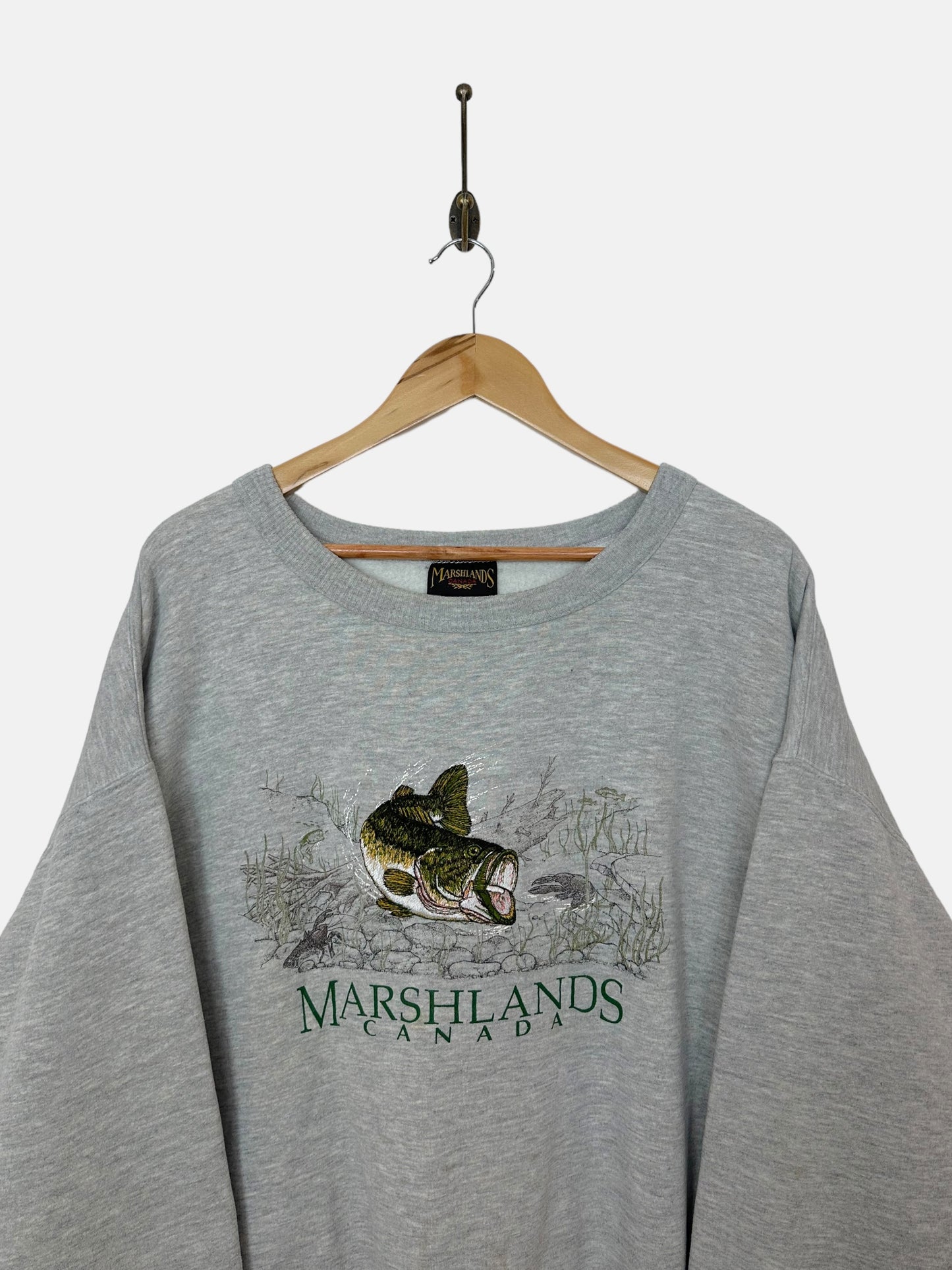 90's Marshlands Canada Embroidered Vintage Sweatshirt Size 4XL