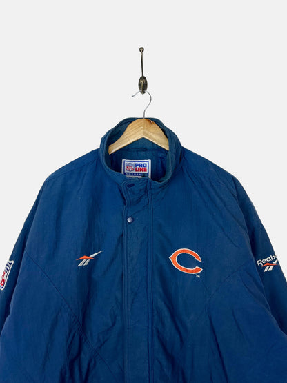 90's Reebok Chicago Bears NFL Embroidered Vintage Thick Jacket Size XL