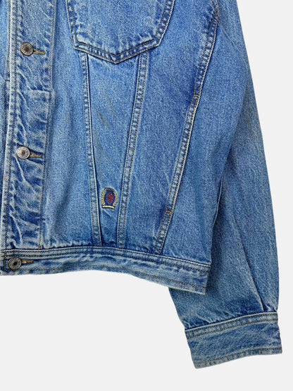 90's Tommy Hilfiger Embroidered Vintage Denim Jacket Size M