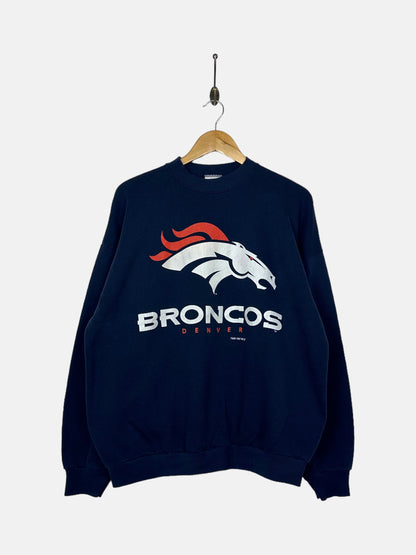 1997 Denver Broncos NFL USA Made Vintage Sweatshirt Size M-L